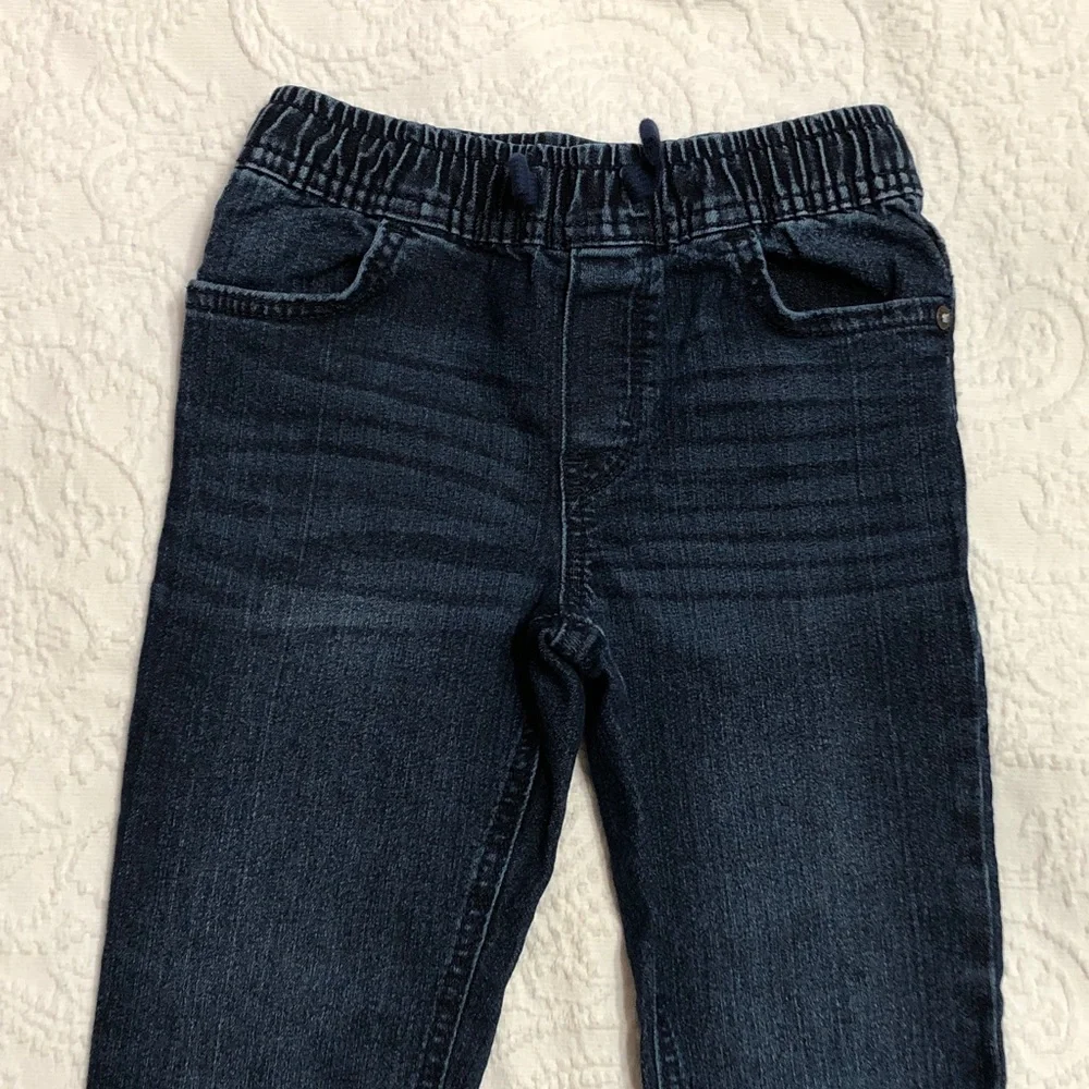 OshKosh B'gosh Classic Blue Jeans Girls Size 6/6A Elastic Waist